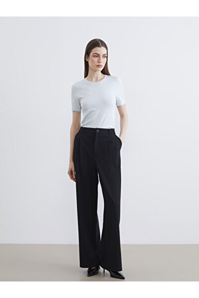 LC Waikiki Rmz Gi̇yi̇m Farkiyla Relaxed Fit Wide Leg Women's Pleated Pants