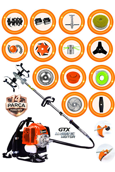 Wacker Pro German TITAN WRX-790F Sırt Tırpan+ Akrobat Çapalama + Toprak Eşele...