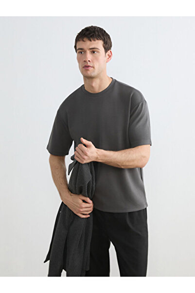 LC Waikiki RMZ GİYİM FARKIYA تي شيرت رجالي ذو ياقة روبا ناعمة الملمس