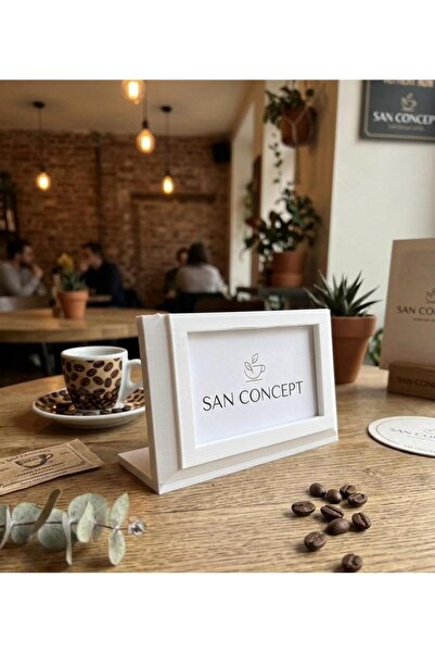 San Concept 4’lü Kafe Ve Restoran Numaralığı/ Kafe Ve Ofis İçin Dekoratif Mas...