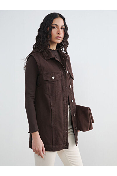 LC Waikiki ESVAB • Modern & Seçkin Gömlek Roba Yaka Kadın Jean Yelek