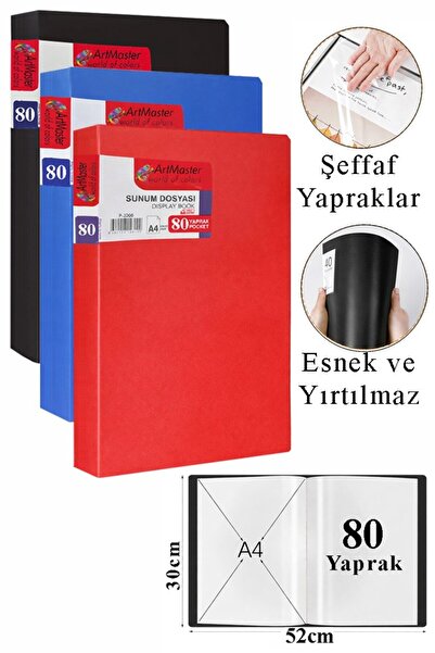 Artmaster Crna Plava Crvena Prezentaciona Mapa 80 Komada 3 Kese Mapa Katalog ...