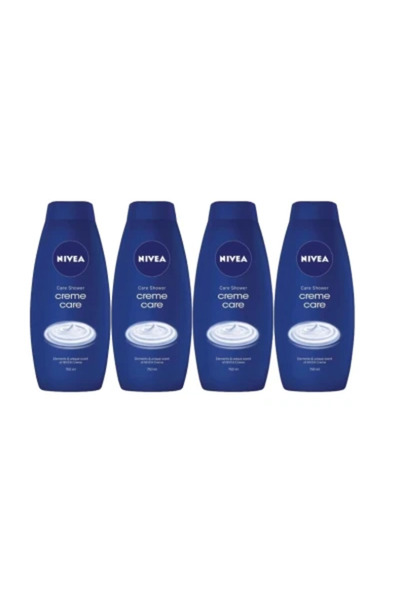 NIVEA Promo Pack 4 X Shower Gel Creme Care 750ml