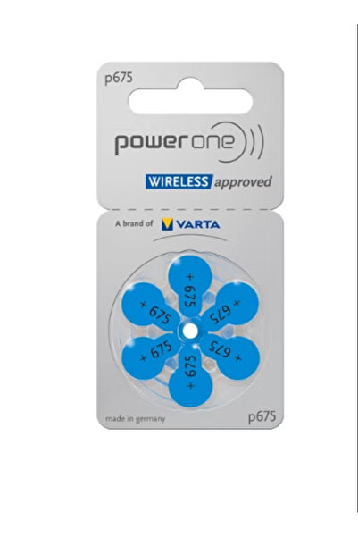 powerone طقم بطاريات عالية المستوى من 6 قطع لأجهزة السمع