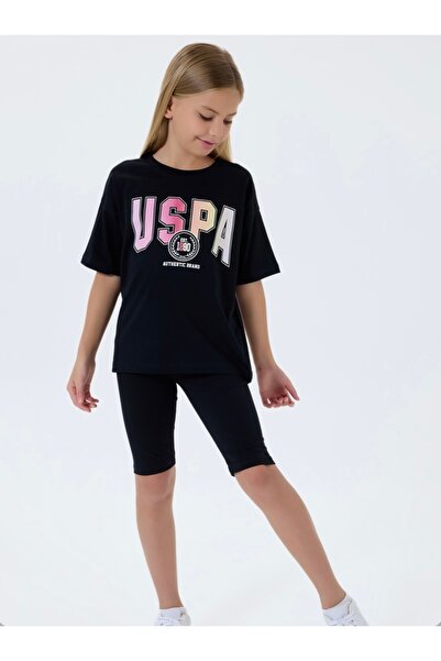 Uspa Girl's Soft Combed Cotton Tights Set