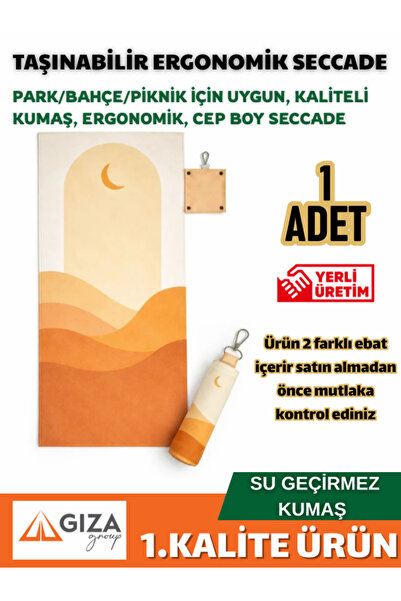 Giza Ambalaj Seccade Taşınabilir Ergonomik Cep Boy Seccade Su Geçirmez Özel T...
