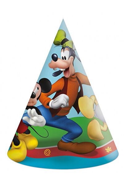 Disney Mickey Mouse Set of 6 Mickey Mouse party hats, made of cardboard, heig...