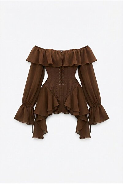 Friday Mood Salopetă de damă piele întoarsă cu design detaliat