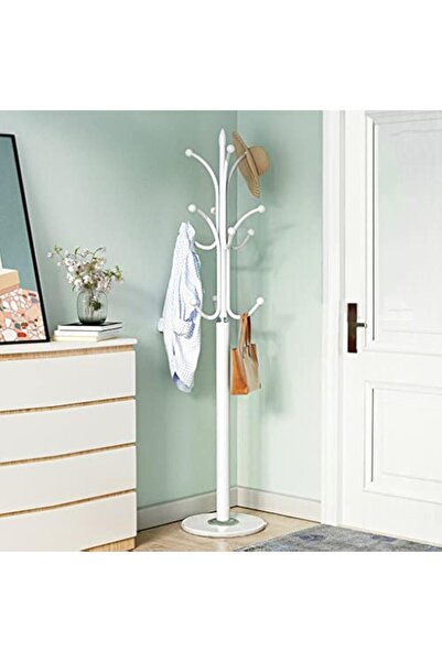 POWER Sturdy metal coat rack with non-slip quartz base.