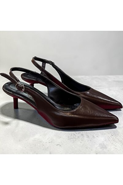 runa shoes Open Back Low Heel Heeled Shoes Stiletto