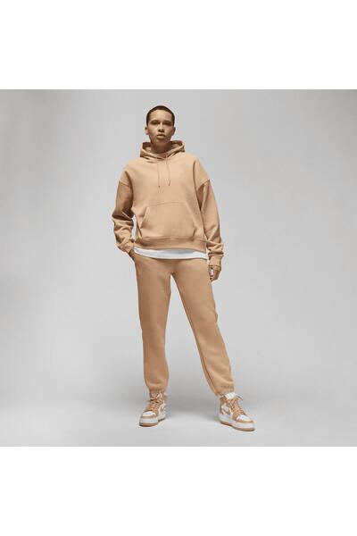 Nike Jordan Brooklyn Fleece Crew Kadın Krem Eşofman Altı