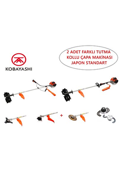 KOBAYASHI Japon Yan Tırpan Çapa Seti – 2 Farklı Tutma Kollu Çok Amaçlı Bahçe ...