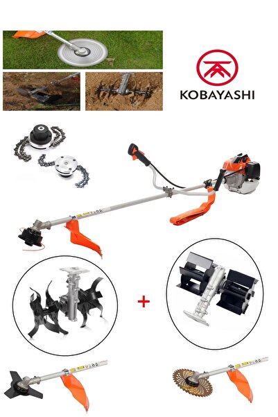 KOBAYASHI Japon Yan Tırpan Çift Çapa Seti – Çok Amaçlı Bahçe ve Tarla Makines...