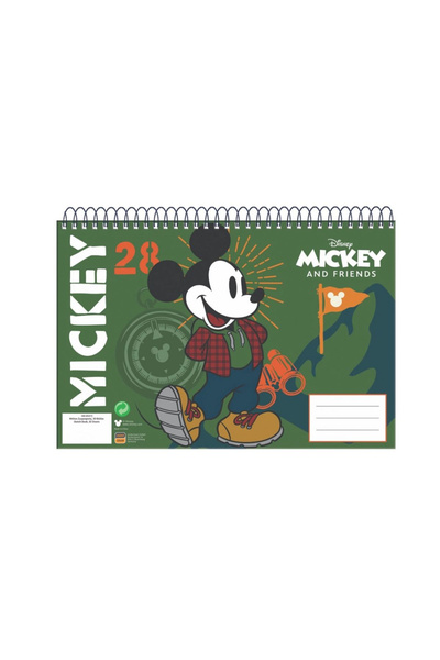 Disney Mickey Mouse A4 Spiral Drawing Pad Mickey Mouse and Friends, 30 Sheets...