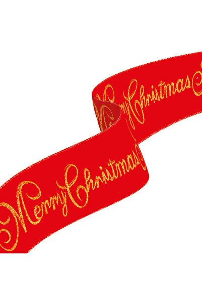 FAMİLY Panglica Craciun rosie mesaj Merry Christmas, 60 x 8 cm