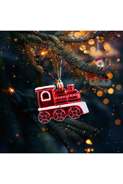 FAMİLY Christmas tree ornament - shiny train - 8 x 6 x 3 cm