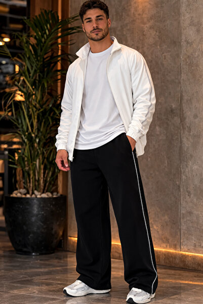 Lerix mod Lerixmod Spor Sweatpants with Side Stripes E Stretchy Comfortable 2...