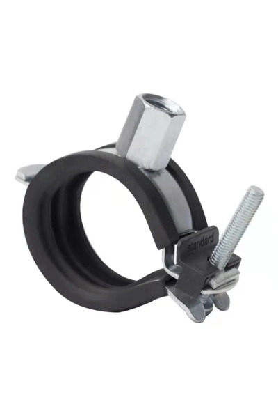 OEM Quick-fixing clamp, with dowel, galvanized steel, Ø 20 - 25 mm