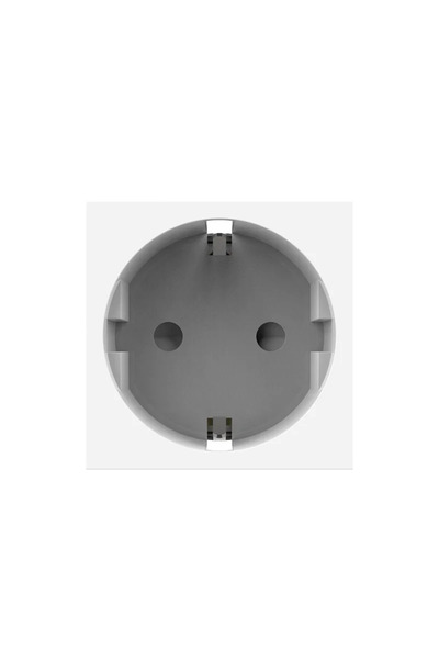 OEM Livolo simple schuko socket, for 2 modules, IP20, white