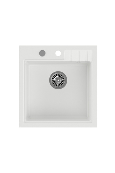 OEM Νιπτήρας κουζίνας Peter 110 από σύνθετο υλικό, 50 x 52 cm, βάθος λεκάνης ...