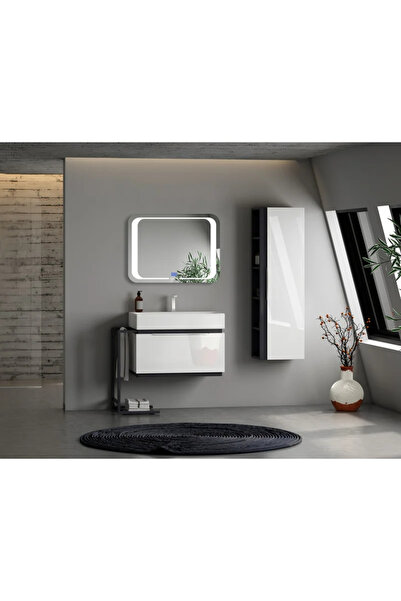 OEM Καθρέφτης μπάνιου με χρονοδιακόπτη LED, 80 x 60 εκ.