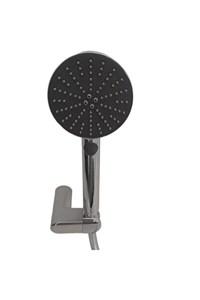 sensea Σετ κεφαλής ντους με λάστιχο και βάση Easy Trio, 3 λειτουργίες, χρώμιο