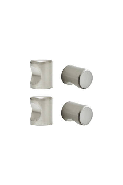 Inspire Πόμολο επίπλων Omna, Ø 19,5 mm, αλουμίνιο, γκρι, γυαλιστερό βουρτσισμ...