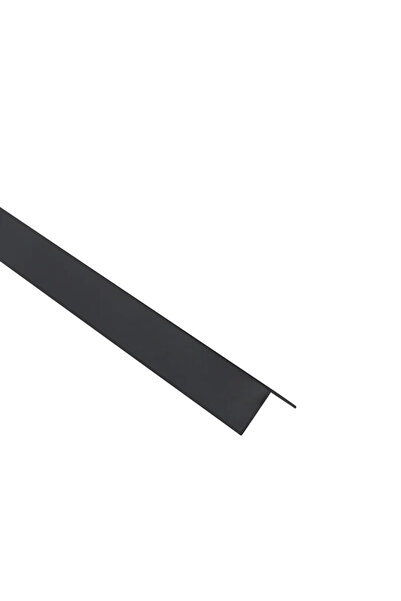 STANDERS Γωνία PVC, 20 X 20 X 1 mm, L = 1 μέτρο, γυαλιστερή μαύρη