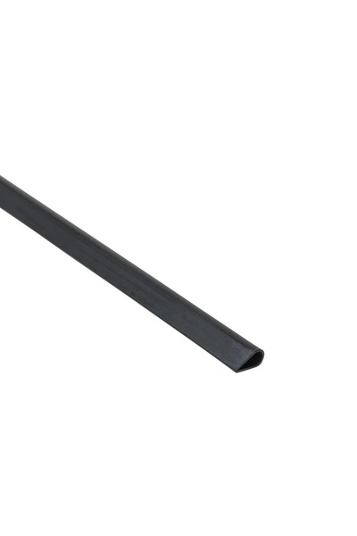 STANDERS Προφίλ σφιγκτήρα PVC 15 x 1 x 1 mm, ματ μαύρο