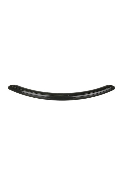 OEM Maner mobila, 128 mm, zamac, negru, finisaj lucios