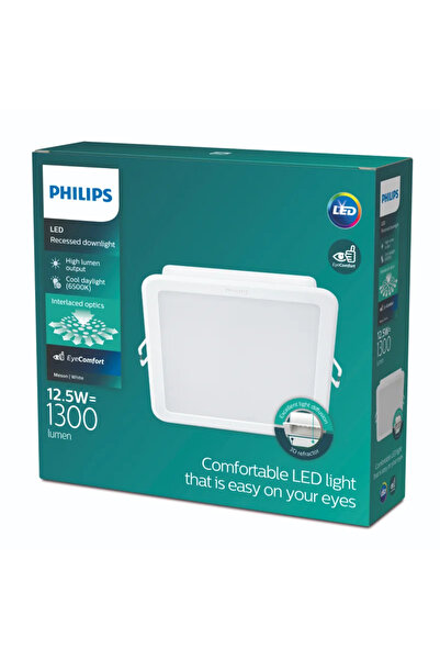 OEM Philips LED recessed spotlight, 12.5 W, cool white, square