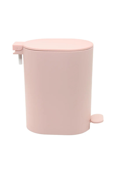 sensea Easy Eva bathroom waste bin, 3 L, with pedal, plastic, pink