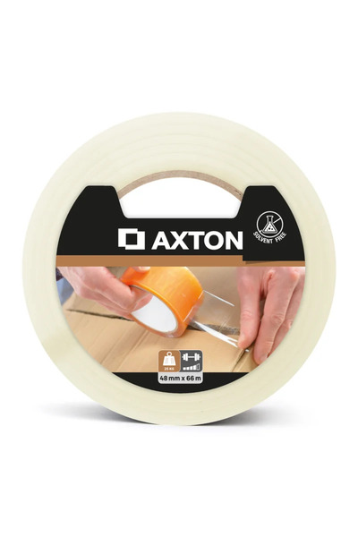 Axton Ταινία συσκευασίας Axton, 48 mm x 66 μέτρα, Διαφανές