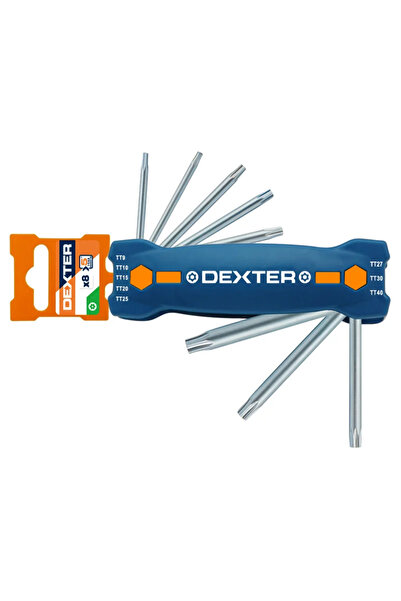 Dexter Set of 8 Dexter Allen keys, torx, 9 - 40 mm
