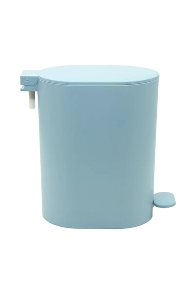 sensea Easy Aqua bathroom waste bin, 3 L, with pedal, plastic, blue