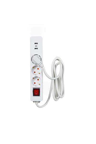 OEM Καλώδιο επέκτασης Strohm, 3 υποδοχές, 3 x USB, 5 μέτρα, λευκό