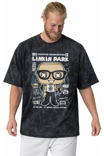 SEVBANO تي شيرت Design Linkin Park Rock Metal Music Band مطبوع للجنسين مقاس ك...