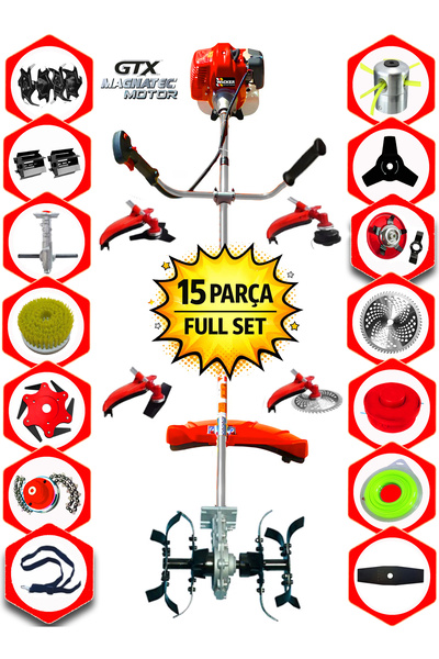 Wacker Pro German VORTRIX-785 Yan Tip Tırpan+ Akrobat Çapalama + Toprak Eşele...