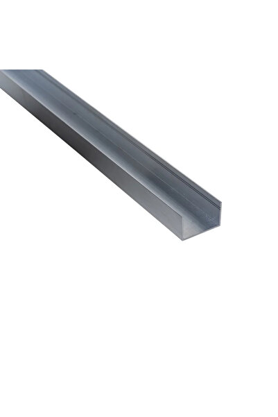 STANDERS Προφίλ ακατέργαστου αλουμινίου σε σχήμα U, 15 x 25 x 1 mm, L = 1 μέτρο