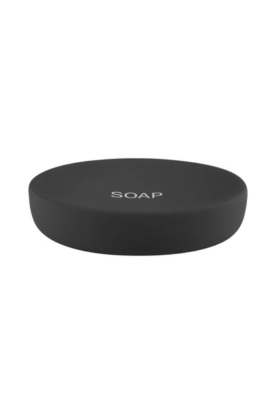 sensea Soft Paris soap dish, ceramic, black