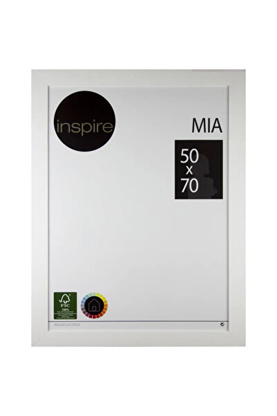 Inspire Κορνίζα Mia, 50 x 70 εκ., ξύλινη, λευκή