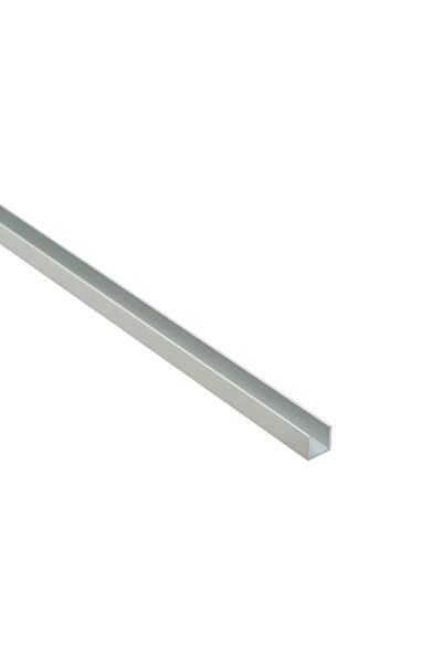 STANDERS Ματ ανοδιωμένο προφίλ αλουμινίου σε σχήμα U, 10 x 10 x 1 mm, μήκος =...