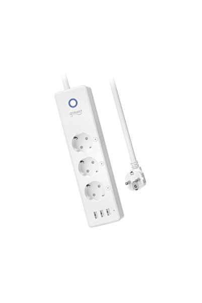 OEM Prelungitor cu fir Gosund, 3 prize, 3 x USB, 1.5 metri, alb