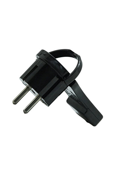 OEM Stecher plat cu inel 16A, negru