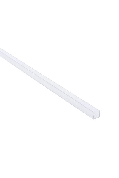 STANDERS Προφίλ PVC σε σχήμα U, 12 x 12 x 1 mm, Μ = 1 μέτρο, Διαφανές