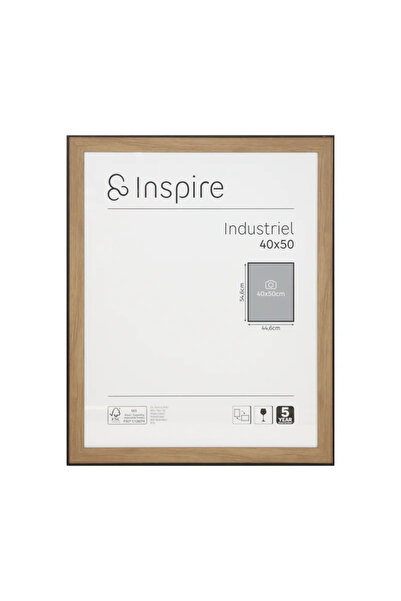 Inspire Βιομηχανική κορνίζα φωτογραφιών, 40 x 50 εκ., πλαστική, καφέ