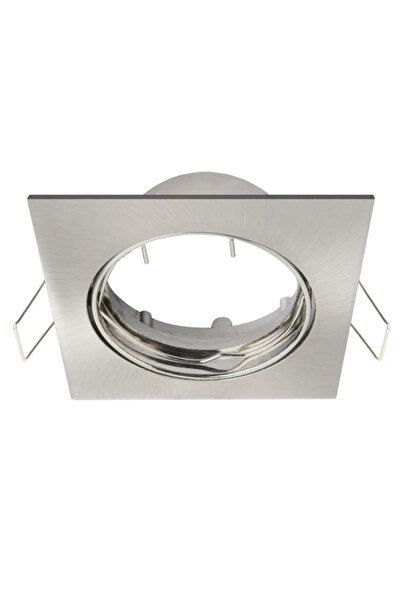 Inspire Clane recessed spotlight, adjustable, GU10, 50 W, square, silver