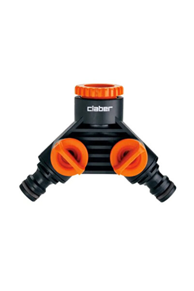 OEM Claber σύνδεσμος βρύσης, 2 εξόδων, γρήγορος, ABS, 12.5 - 19 χιλ.