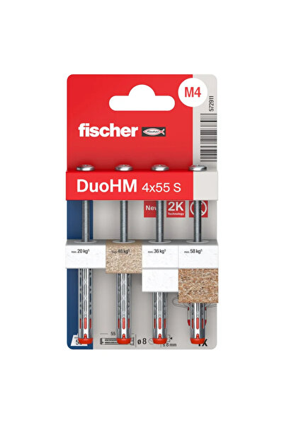 OEM Μεταλλικός πείρος με βίδα, Fischer DuoHM S, για γυψοσανίδα, Ø 4 x 55 mm (...