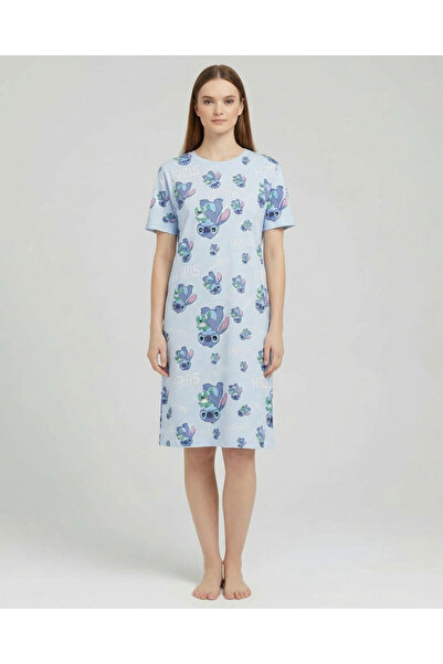 levanapajamas فستان بيجامة ستيتش ازرق فاتح